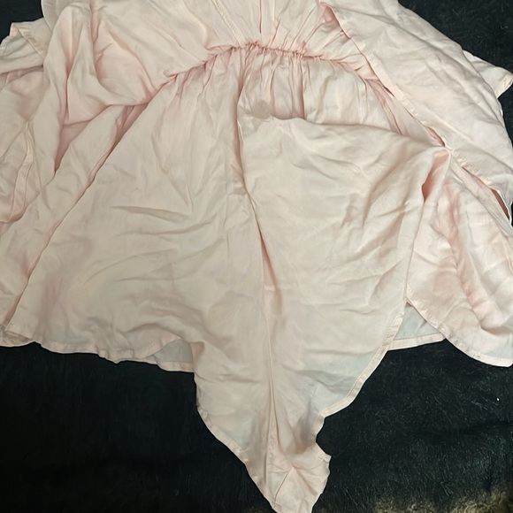 NWT Sky to Moon Smocked Tiered Ruffle Romper in blush color - Picture 4 of 4